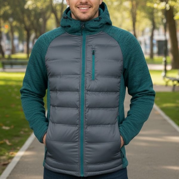 CHAQUETA  HIBRIDA JOLUVI NUBLO VERDE