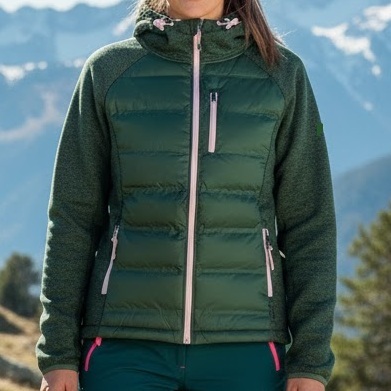 CHAQUETA  MUJER JOLUVI NUBLO W  VERDE BOSQUE