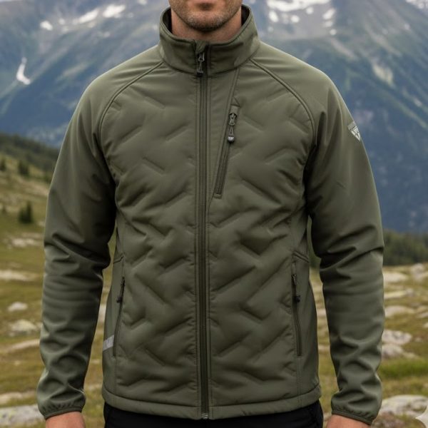 CHAQUETA WORKSHELL ACOLCHADA S7800 VERDE